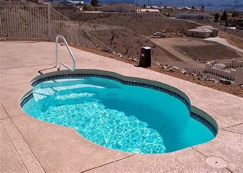 You could choose an inflatable pool or a stock tank pool. Small Oval Fiberglass Pool - Paradise | Small fiberglass ...