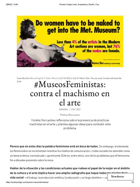 2017 Horcasitas Museos Feministas Pdf Museo Feminismo