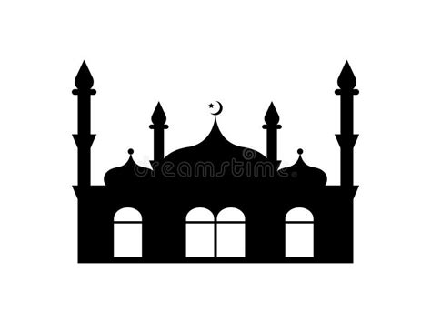 Black Mosque Silhouette Illustration Stock Illustration Illustration