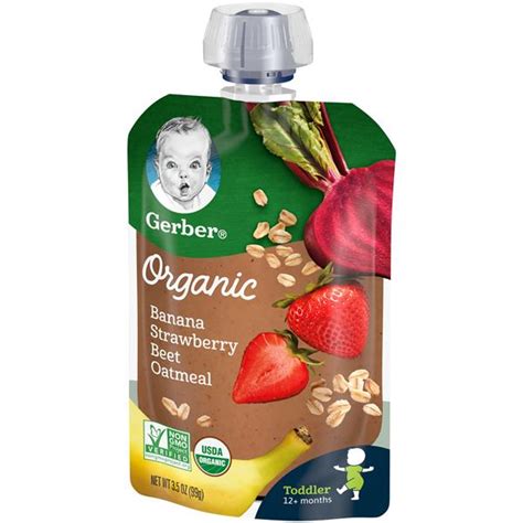 We're reimagining everything from our power to our packaging to make an even. Gerber Organic Toddler Banana Strawberry Beet Oatmeal | Hy ...