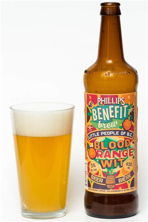 Phillips Brewing Co Benefit Brew Blood Orange Wit Beer Me