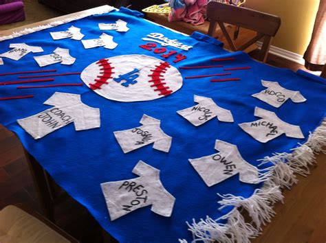 Dodgers Little League Team Banner Baseball Banner Baseball Team