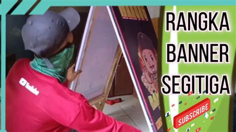 Membuat Stand Banner Segitiga Dari Kayu Mebelkayu Diy Woodworking