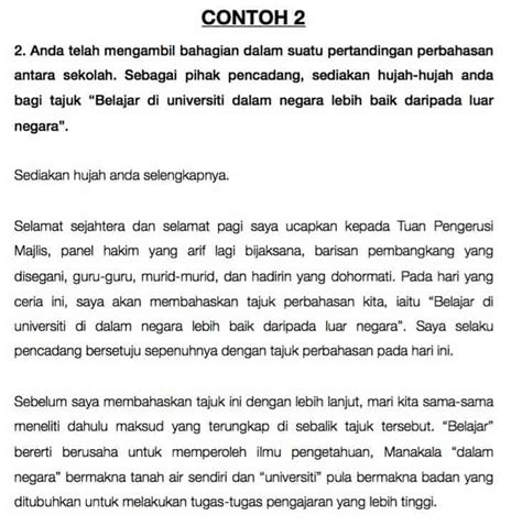 Contoh Karangan Tahun 3 Contoh Karangan Upsr Bahasa Melayu Senarai