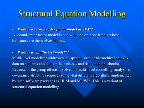 Ppt Structural Equation Modelling Powerpoint Presentation Free