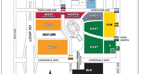 Az Cardinals Parking Map Living Room Design 2020
