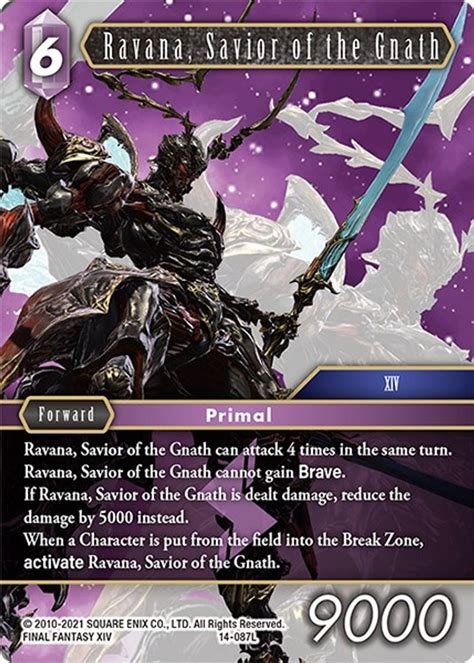 Ravana Savior Of The Gnath Opus Xiv Crystal Abyss Final Fantasy Tcg