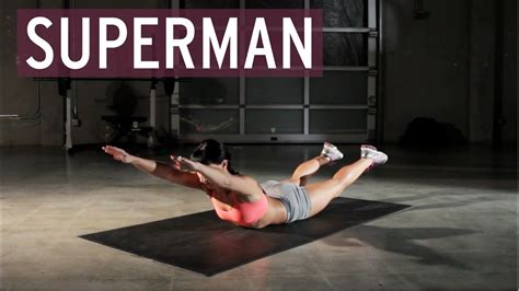 Exercise Tutorial Superman Youtube