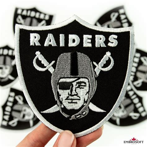 Oakland Raiders Patch Nfl Sports Team Logo Embroidered American