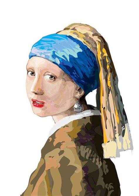 The Girl With A Pearl Earring On Behance Art Drawings Famous Artwork