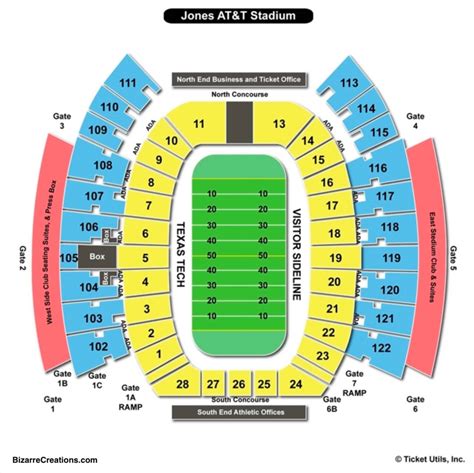 Texas Tech Football Stadium Seating Chart Chartdevelopment