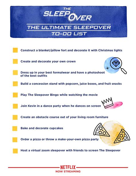 Free Printable Whats In Your Sleepover Bag Slumber Party Free