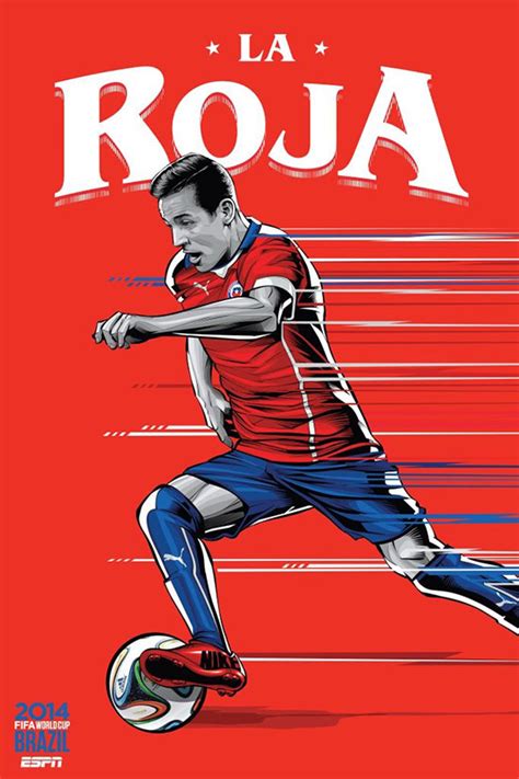 Lt domingo fabián orellana, el eterno y silencioso rebelde que sigue el volante ofensivo de la selección chilena reemplazó a paolo guerrero, en el partido ante sao jose. ESPN Brazil Football World Cup 2014 Poster Series by ...