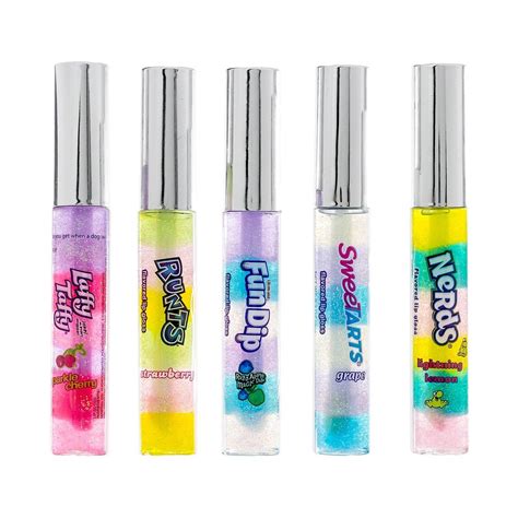 Wonka Candy Flavored Lip Gloss Box Set Of 5 Nerds Runts Laffy Taffy