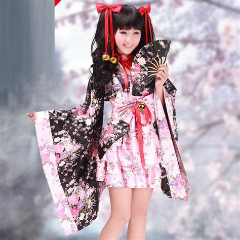 Halloween Costumes For Women Anime Kimono Maid Cosplay