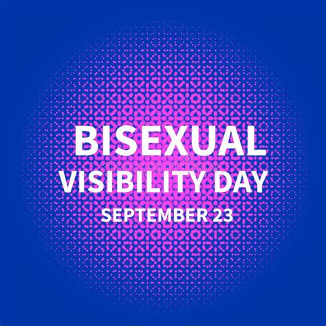Bisexuality Day Or Bisexual Visibility Day Typography Poster LGBT
