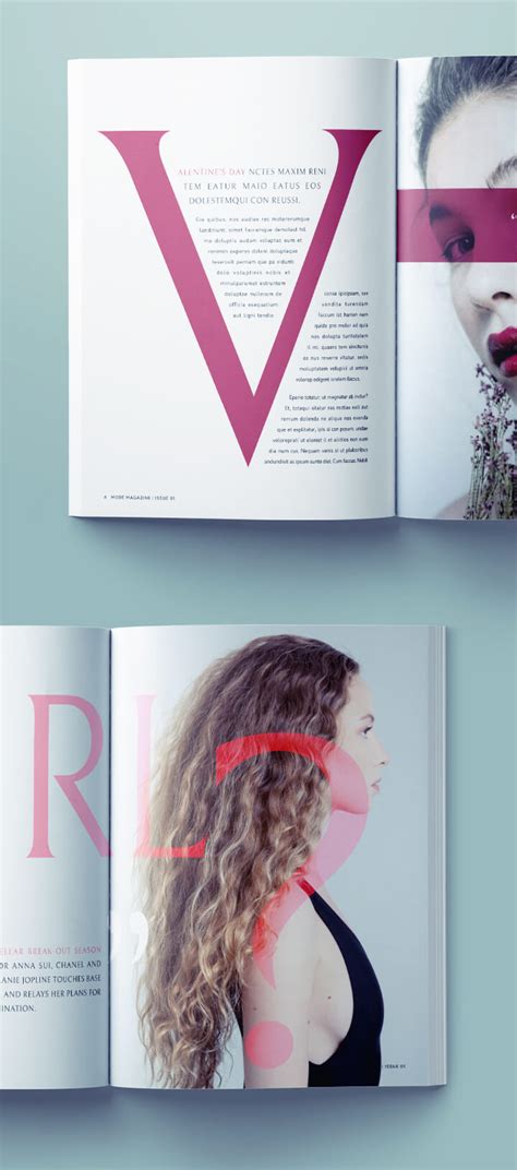 Beautiful Fashion Magazine Template For Indesign Free Download