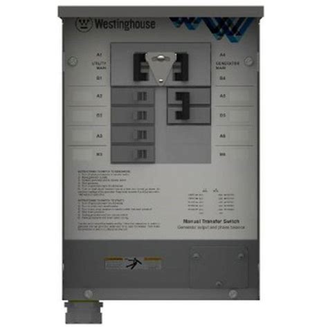 Westinghouse 30 Amp Manual Transfer Switch Whmts30 The Home Depot