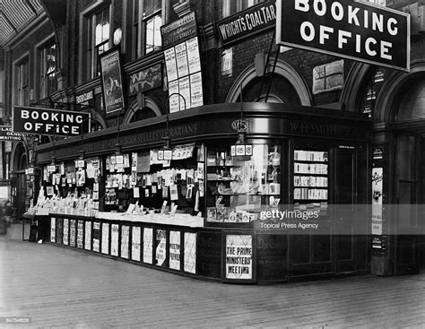 The Wh Smith Bookstall At Victoria Railway Station London January