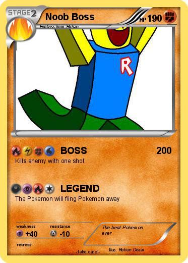 Pokémon Noob Boss Boss My Pokemon Card