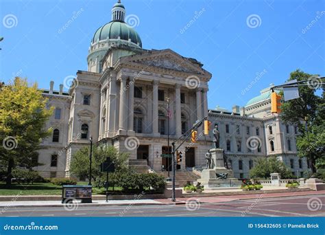 Indiana State Capitol Building In Indianapolis Indiana Editorial Image