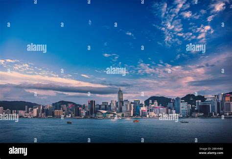 Hong Kong Victoria Harbour View Hong Kong Cityscape Stock Photo Alamy