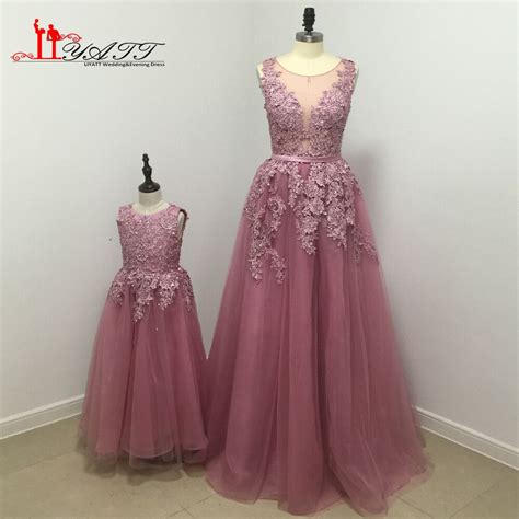 Buy Mother And Daughter Dress 2017 New Arrival Lace