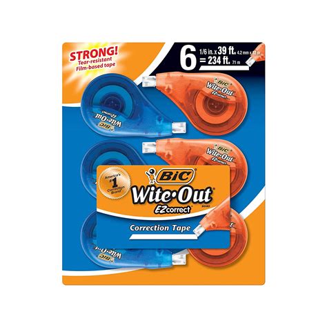 An Item Of Bic Wite Out Brand Ez Correct Correction Tape