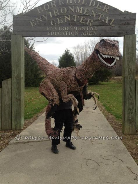 Life Size Epic 13 Walking Raptor Dinosaur Costume