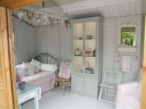 Take advantage of this and evaluate the space, then consider what garden shed storage ideas are open to you. Elegant Cottage Shed in 2020 | Shed decor, Shed interior ...
