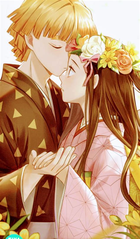 Nezuko And Zenitsu Kiss Manga Bleach Imagesee