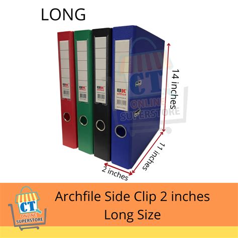 Side Clip 2 Inch Lever Arch File Folder Long Lazada Ph
