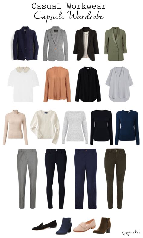 A Step Above Casual Workwear Capsule Wardrobe Capsule Outfits Capsule Wardrobe Work Business