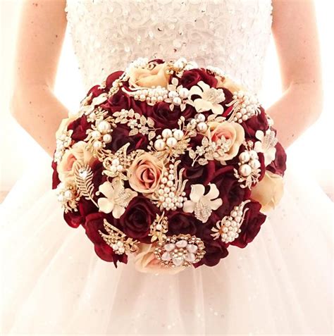 When someone refers to a flower as a black dahlia, there is a good chance that are actually speaking of the dark red or deep burgundy dahlias. Silk Flower Burgundy Wine Rose Gold Brooch Bouquet , Gold ...