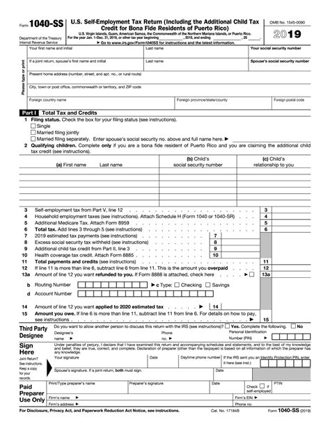 2019 2020 Form 1040 Social Security Fill Online Printable