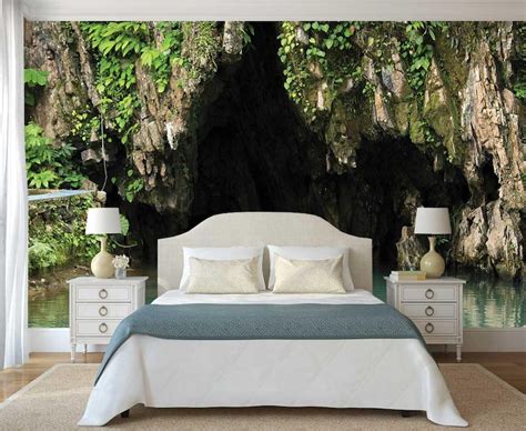 Peel And Stick Wall Mural Nature Wall Mural Wall Decal Cave Etsy