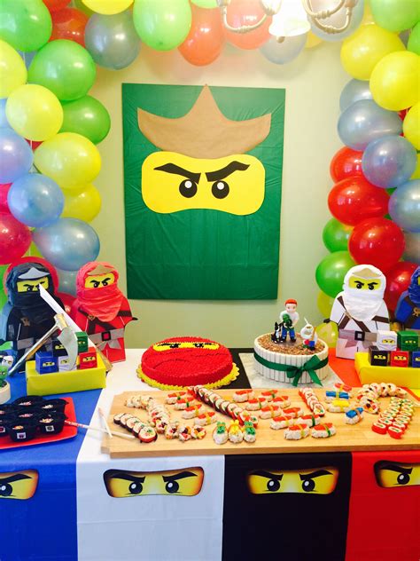 Ninjago Birthday Party Lego Ninjago Birthday Ninjago Birthday