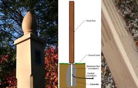 Gc/aaa fences lamp posts are made of white cedar and western red cedar. Western Red Cedar Lamppost lamp post wood wooden outdoor ...