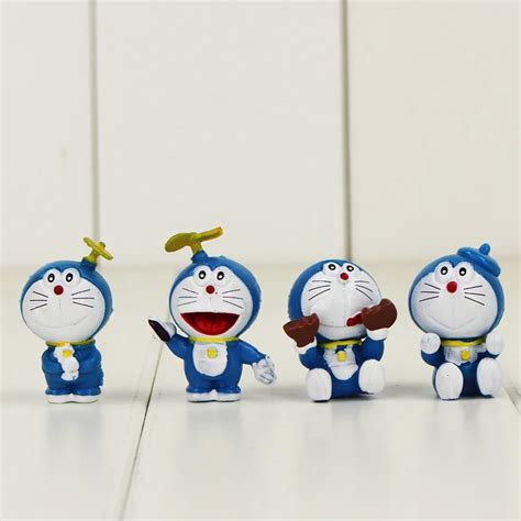 4pcslot 3 Styles Doraemon Figure Toy Doraemon With Future Tools T