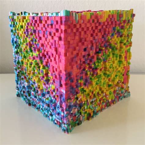 This 3d Printed Pixel Art Will Blow Your Mind Art Cube