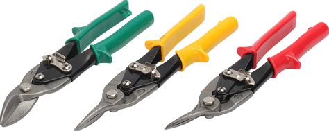 Nippers And Snips Industrial Hand Tools 3pc Aviation Tin Snip Set Left