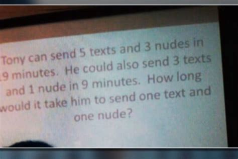 Innovative Teacher Uses Hypothetical Nudes To Teach Algebra Barstool