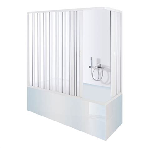 Le nostre cabine doccia per vasche da bagno saranno una soluzione duratura e stabile grazie all'impiego di vetri temprati e materiali resistenti. Box doccia sopra vasca PVC con apertura centrale ~ Box ...