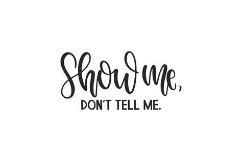 Show Me Dont Tell Me Afbeelding Door Craftbundles · Creative Fabrica