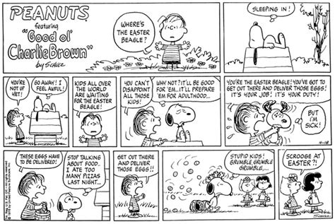 Movies With Michael The Easter Beagle In The Peanuts Comic Strip