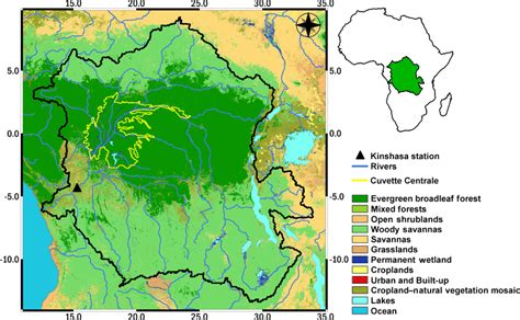 Congo River Basin Rainforest On World Map Congo River Basin