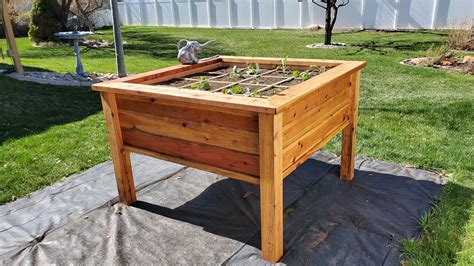 How To Build A Raised Bed With Legs