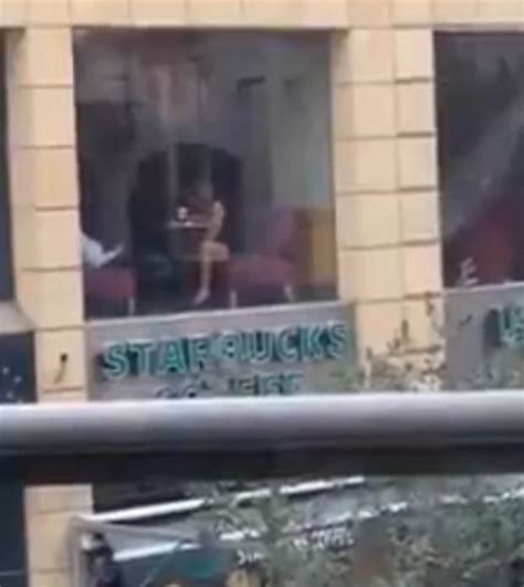 Woman Caught Masturbating For Her Partner In Coffee Shop Window Daily