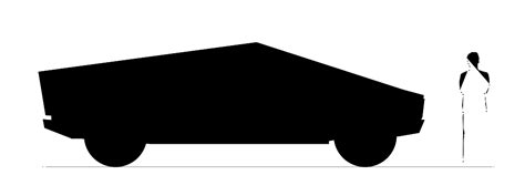The vehicle is wonderfully boxy and perfect for a paper folding project. Tesla Cybertruck Dimensions & Drawings | Dimensions.com