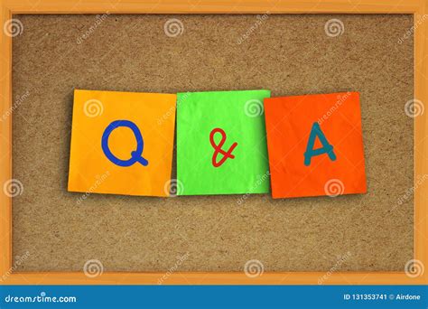 Q And A Questions And Answers Words Typography Concept Stock Image